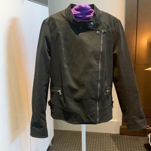 Black moto jacket